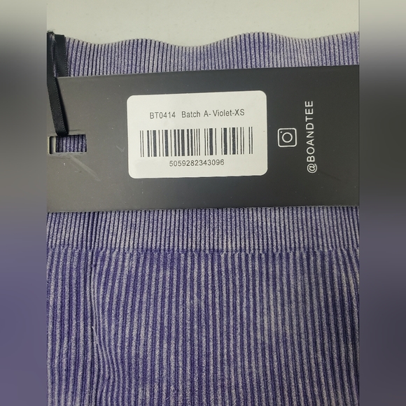 BO+TEE RIDE Ruched Bum Mini Shorts In Violet, Size XS - Picture 3 of 5